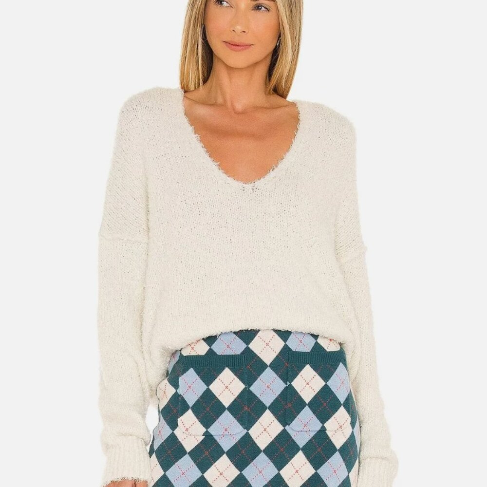 Free People Theo V Neck Sweater